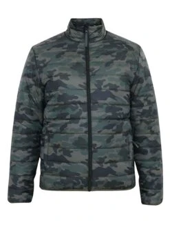 D555 Camo Printed Padded Jacket -Barbou Clothing Shop VRUXL SQ5 0000000047 GREEN MDd1