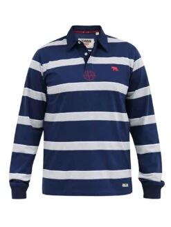 D555 L/S Rugby Style Striped Polo Shirt -Barbou Clothing Shop VRUYC SQ5 0000000048 NAVY MDd1