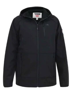 D555 Soft Shell Hooded Jacket - Black -Barbou Clothing Shop VRUYQ SQ4 0000000004 BLACK MDd