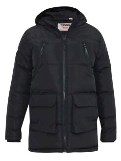 D555 Quilted Zip Hood Parka - Black -Barbou Clothing Shop VRUYS SQ4 0000000004 BLACK MDd