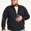 D555 Zip Through Knitted Sweater - Black -Barbou Clothing Shop VRUZR SQ1 0000000004 BLACK MDf