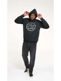 D555 D555 Volkswagen Print Over Head Hoody - Black -Barbou Clothing Shop VRV15 SQ3 0000000004 BLACK MDo